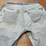 リーバイス501XX　1950年代のビンテージ　多数の過去リペア有り→追加の全面補強リペア